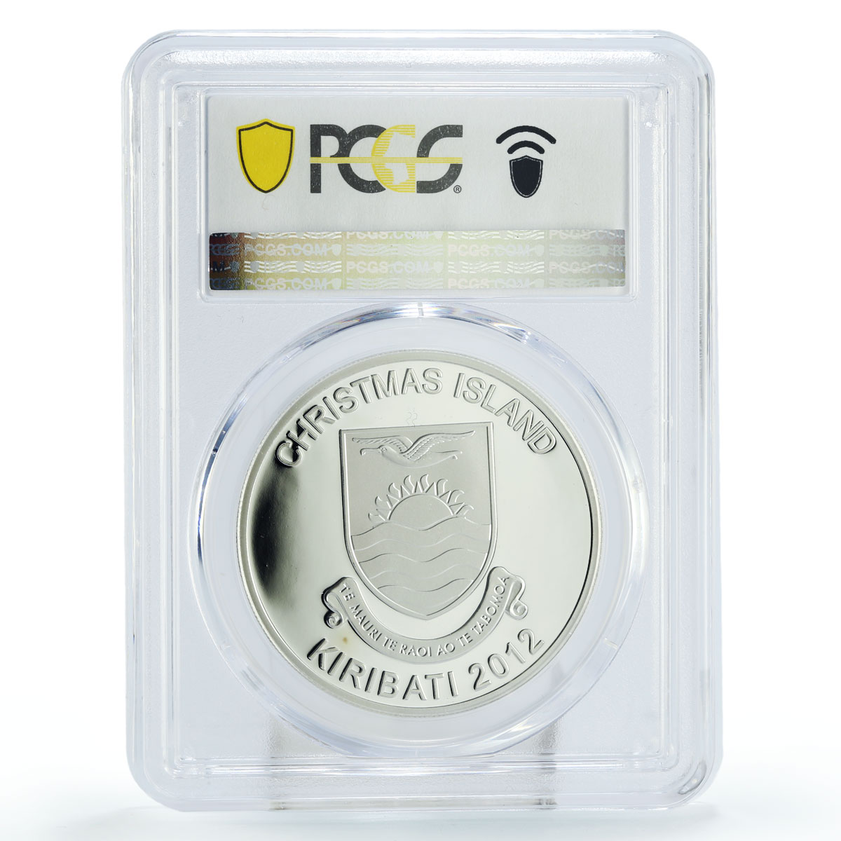 Kiribati 5 dollars Christmas Rednosed Reindeer Rudoplh PR69 PCGS Ag coin 2012