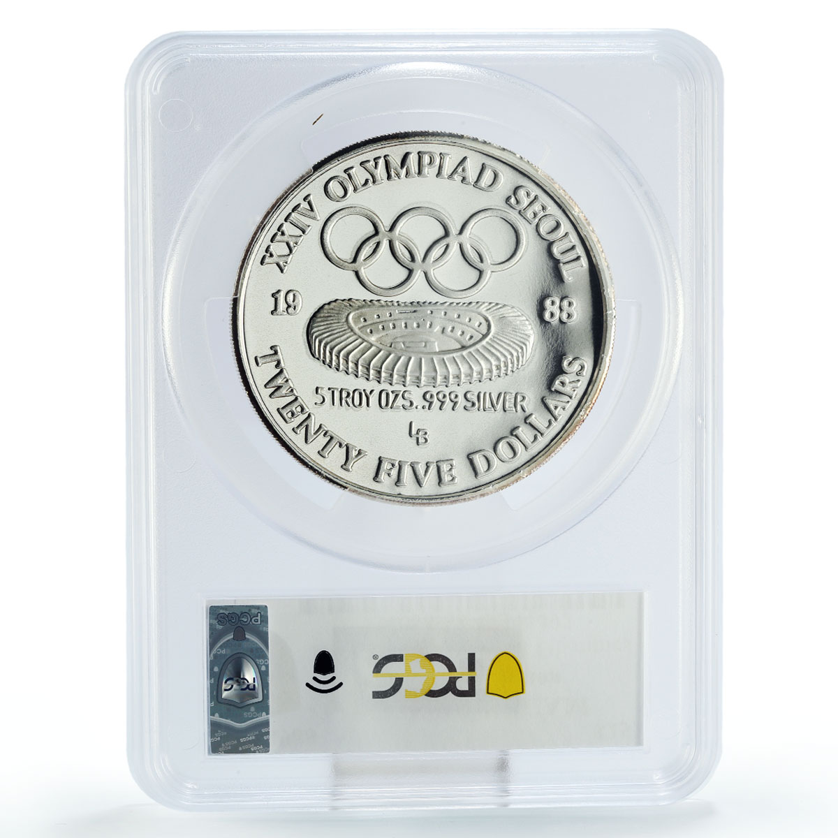 Samoa 25 dollars Seoul Olympic Games Stadium KM-10 PR68 PCGS silver coin 1988