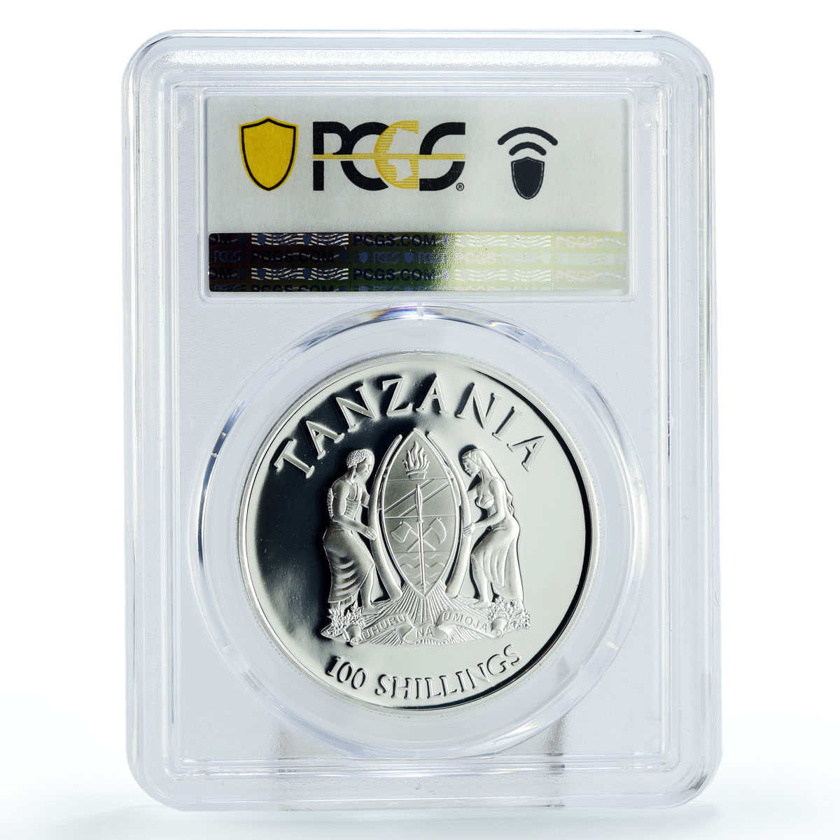 Tanzania 100 shillings Netherlands Queen Maxima Politics PR70 PCGS Ni coin 2014