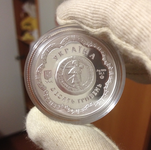Ukraine 10 hryvnia Bohdan Khmelnytsky Heroes Cossack Age silver proof coin 2015