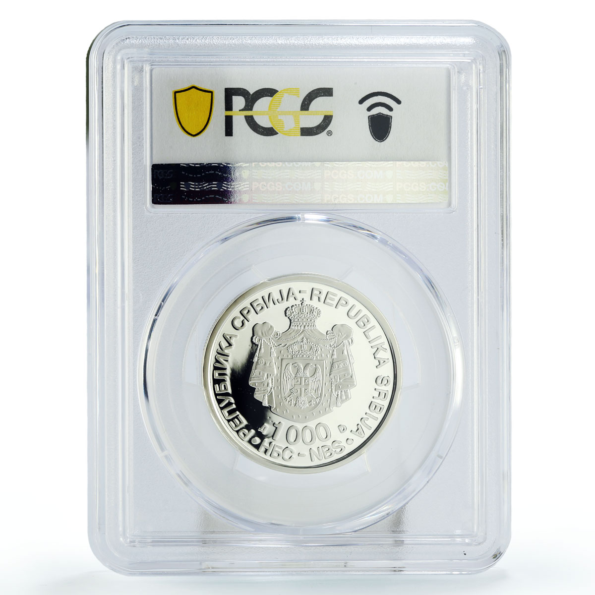 Serbia 1000 dinara Reformer Dositej Obradovic Politics PR69 PCGS Ag coin 2007