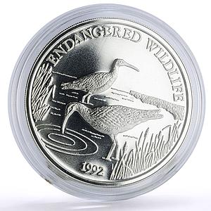 Samoa 10 dollars Conservation Wildlife Pair of Birds Fauna silver coin 1992