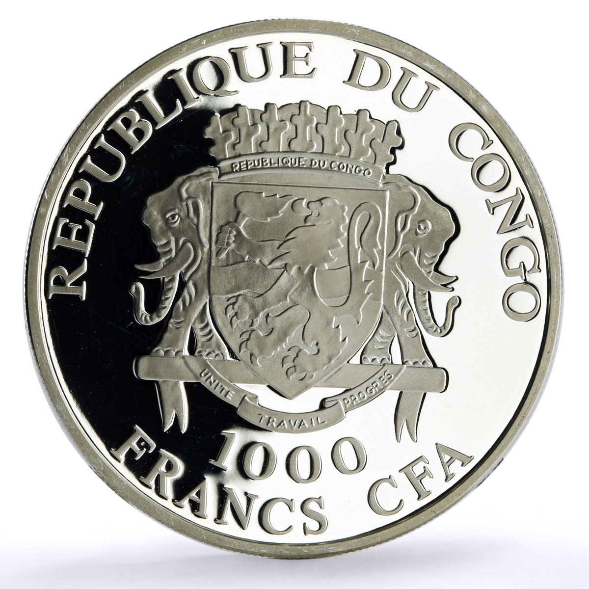 Congo 1000 francs Church Ceremomies Wedding Sacrament proof silver coin 2011