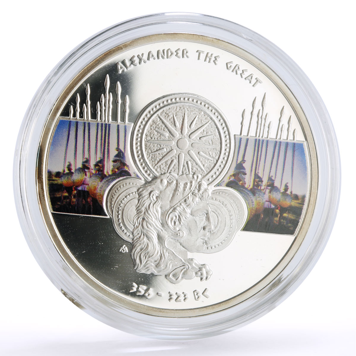 Niue 1 dollar Great Commanders Alexander the Great colored silver coin 2011