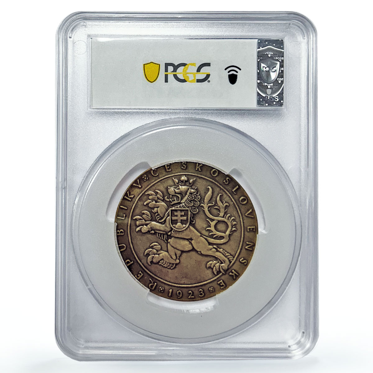 Czechoslovakia Republican Army Races Armed Soldier SP62 PCGS bronze medal 1923