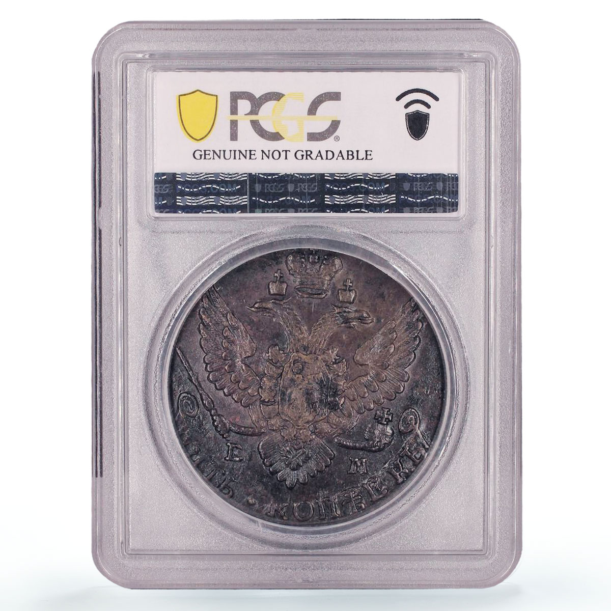 Russia Empire 5 kopecks Ekaterina II Coinage Bit-643 UNC PCGS copper coin 1789