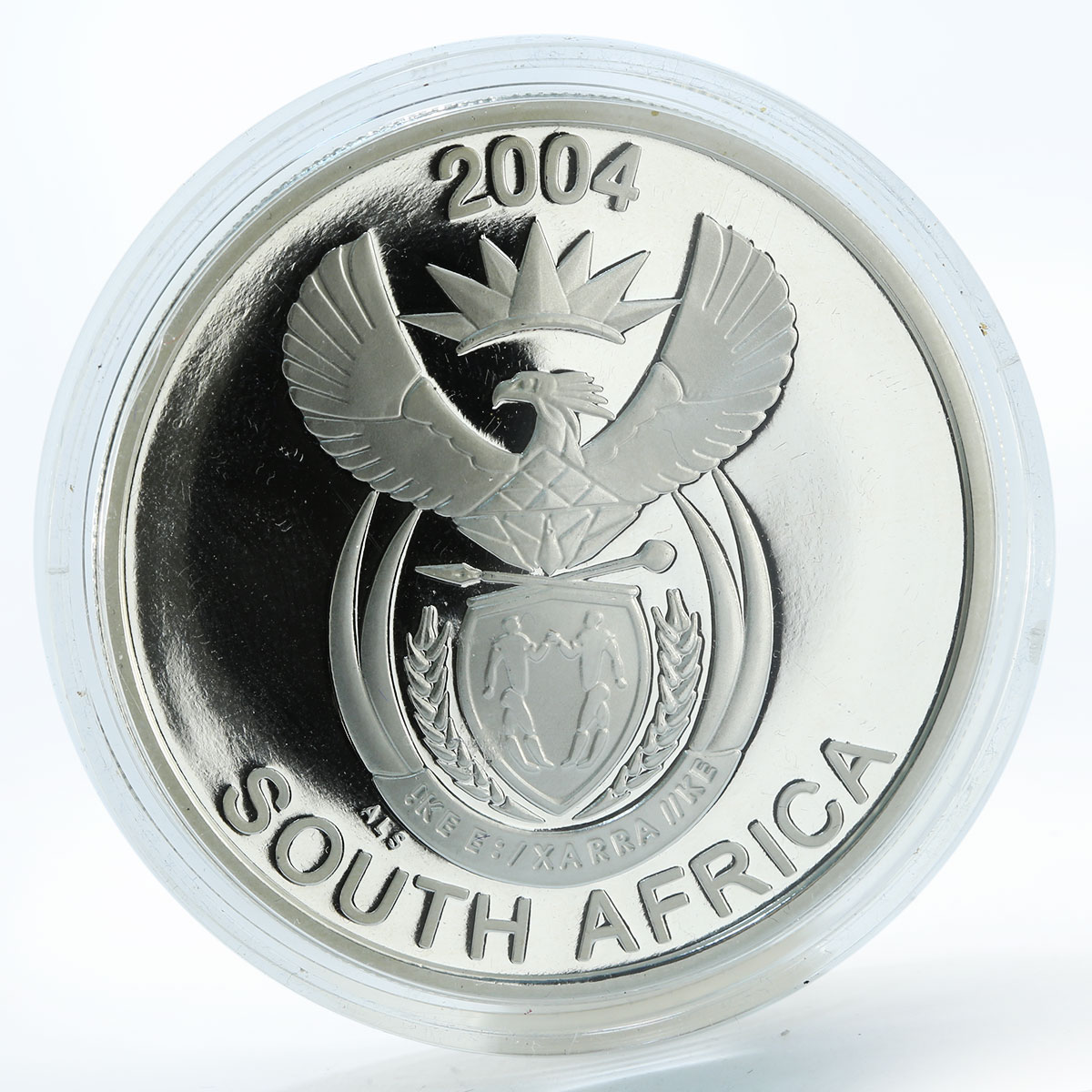 South Africa set of 4 coins 50 20 10 5 cents Wildlife Leopard silver coin 2004