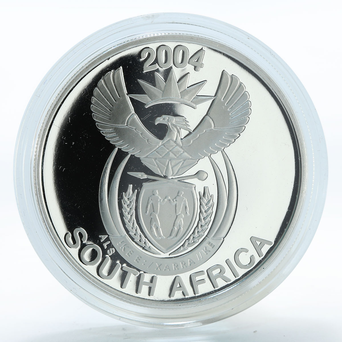 South Africa set of 4 coins 50 20 10 5 cents Wildlife Leopard silver coin 2004