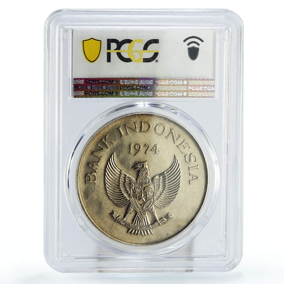 Indonesia 5000 rupiah Conservation Orangutan Monkey Fauna MS67 PCGS Ag coin 1974
