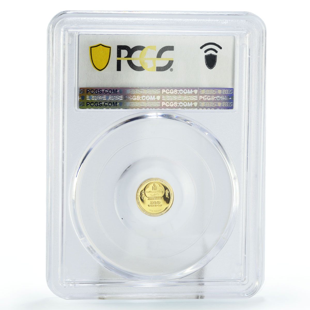 Mongolia 500 togrog Leonardo Da Vinci Vitruvian Man PR69 PCGS gold coin 2006