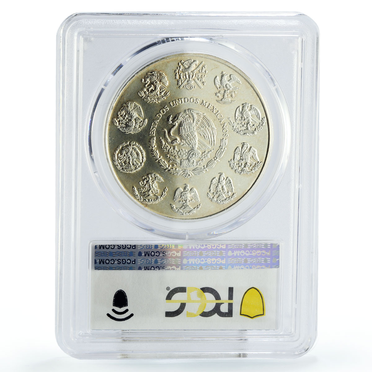 Mexico 5 pesos Conservation Wildlife Crocodile Fauna MS67 PCGS silver coin 2000