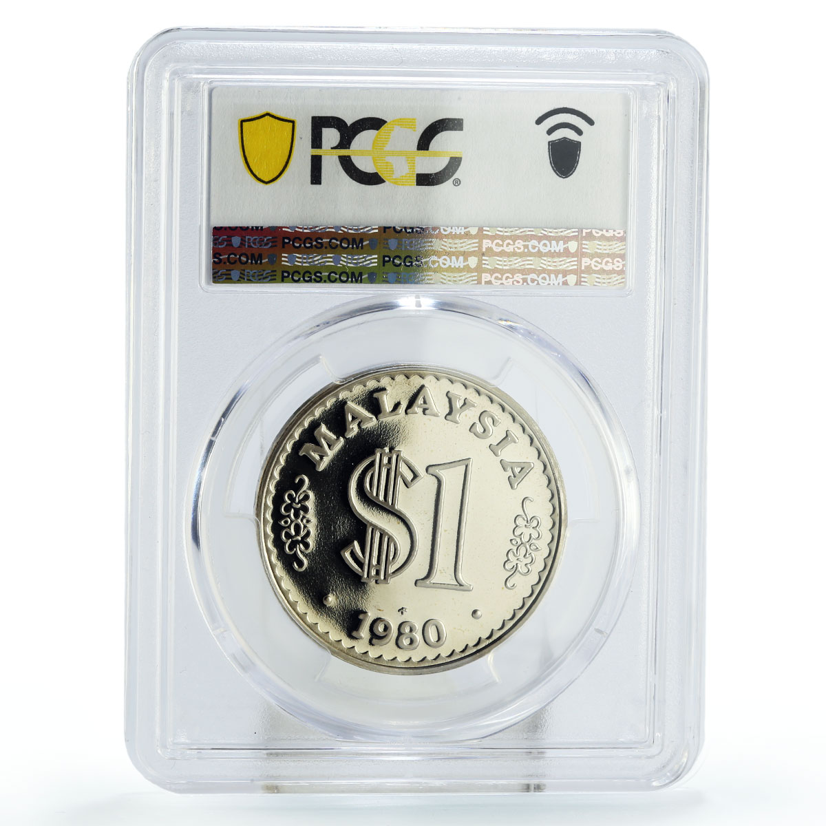 Malaysia 1 ringgit State Coinage Parliament House KM-9.1 PR69 PCGS Ni coin 1980