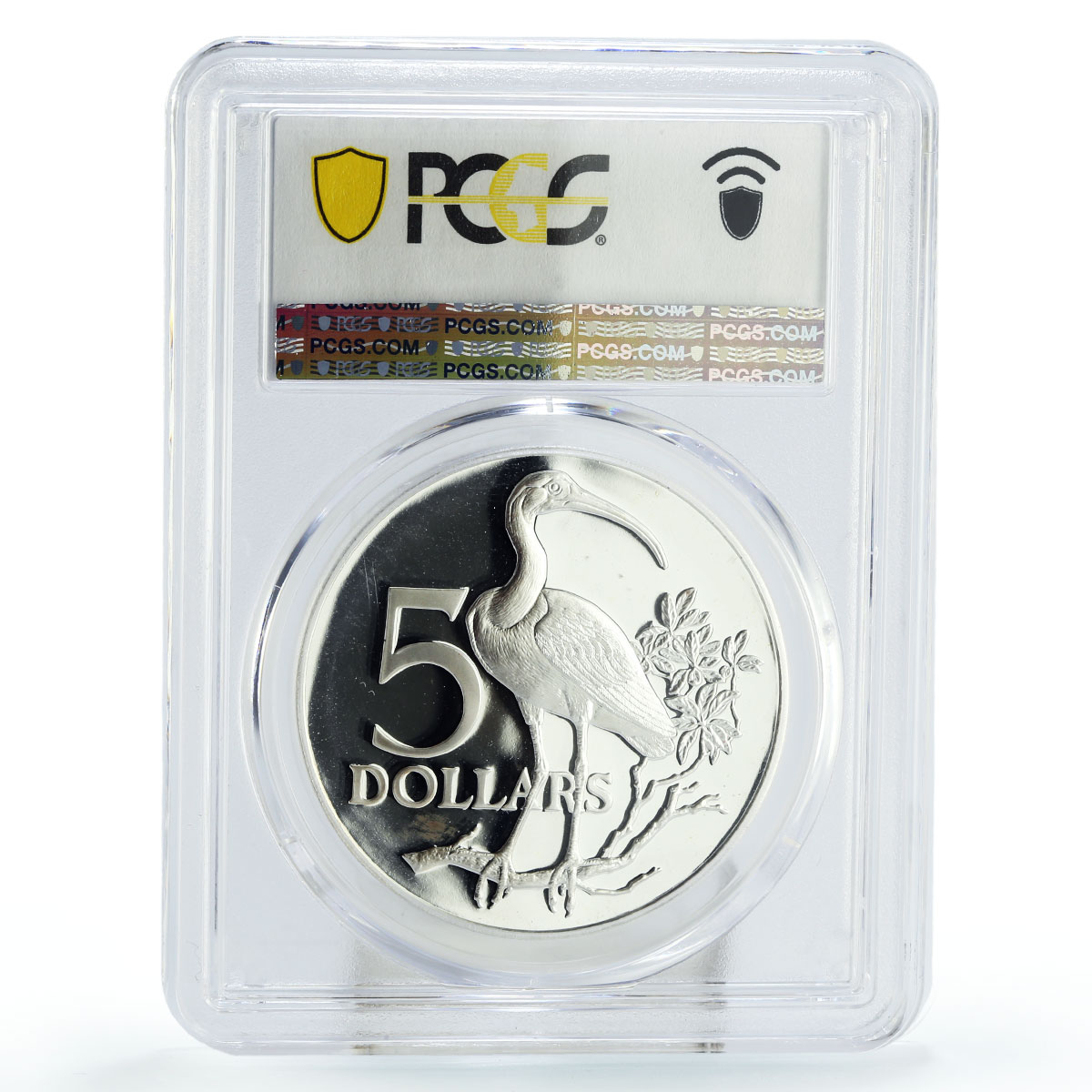 Trinidad and Tobago 5 dollars 10th Independence KM-8 PR67 PCGS silver coin 1975