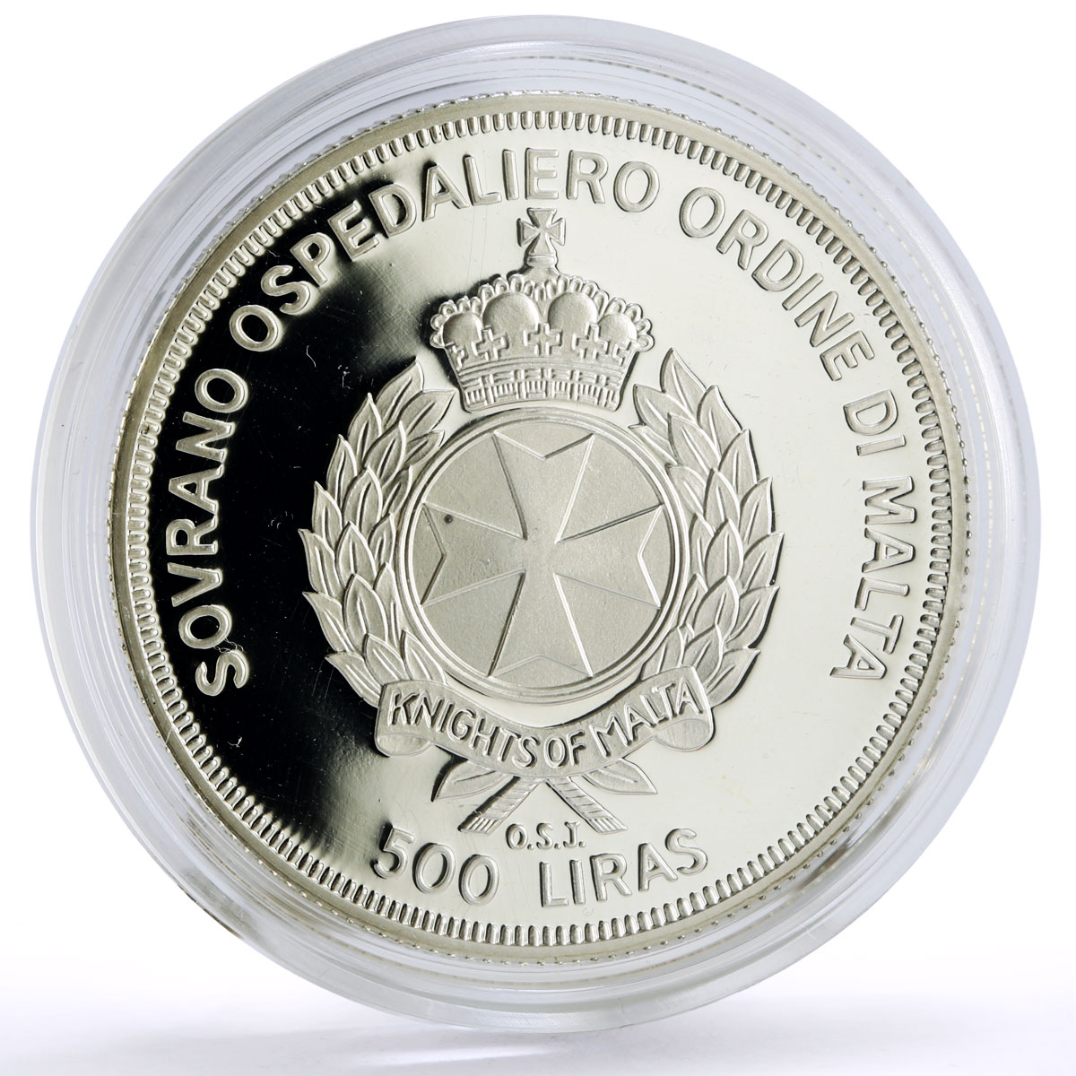 Order of Malta 500 liras Wise Men Biblical Magi Melchior Horse silver coin ND