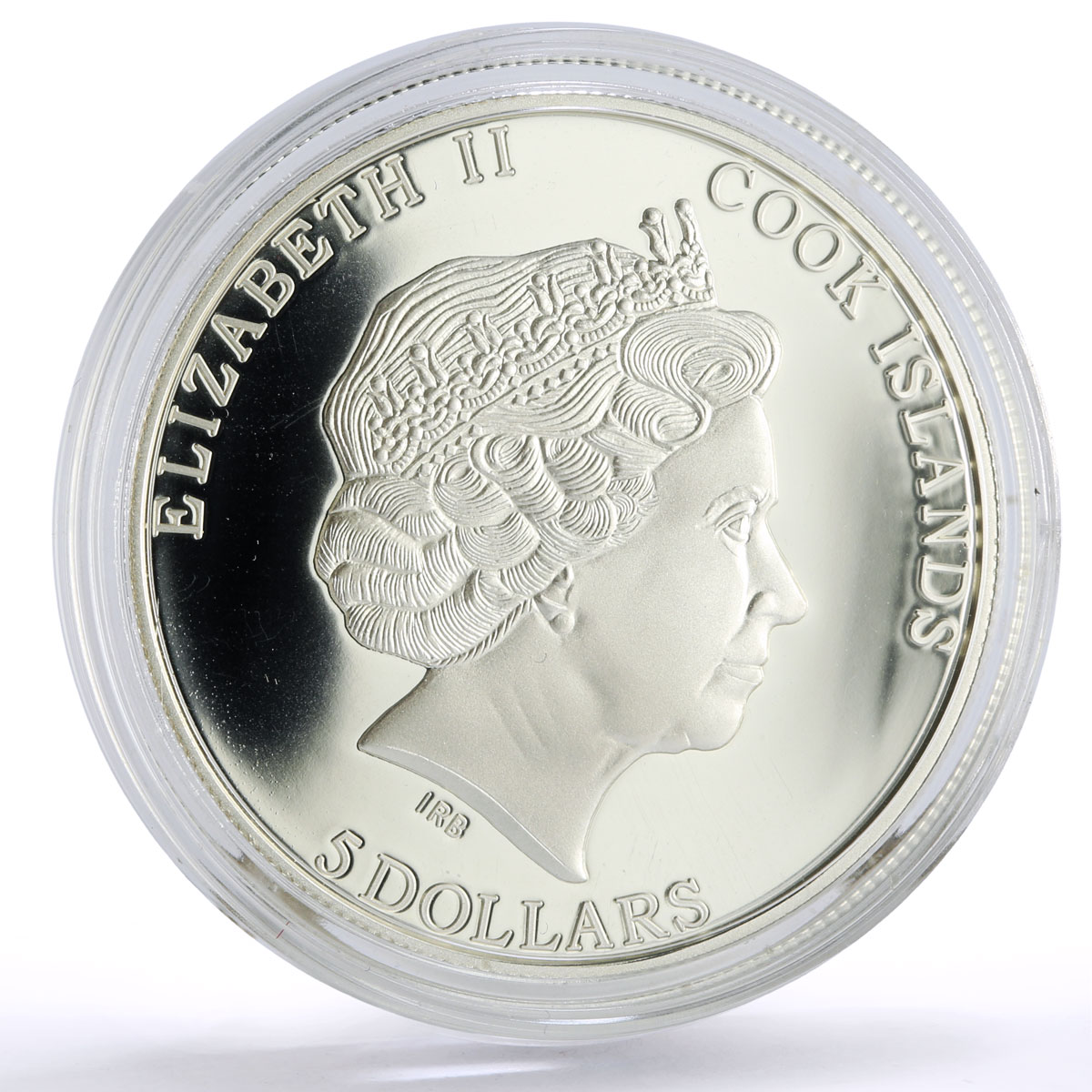 Cook Islands 5 dollars Albrecht Durer Rhinoceros Art proof silver coin 2013