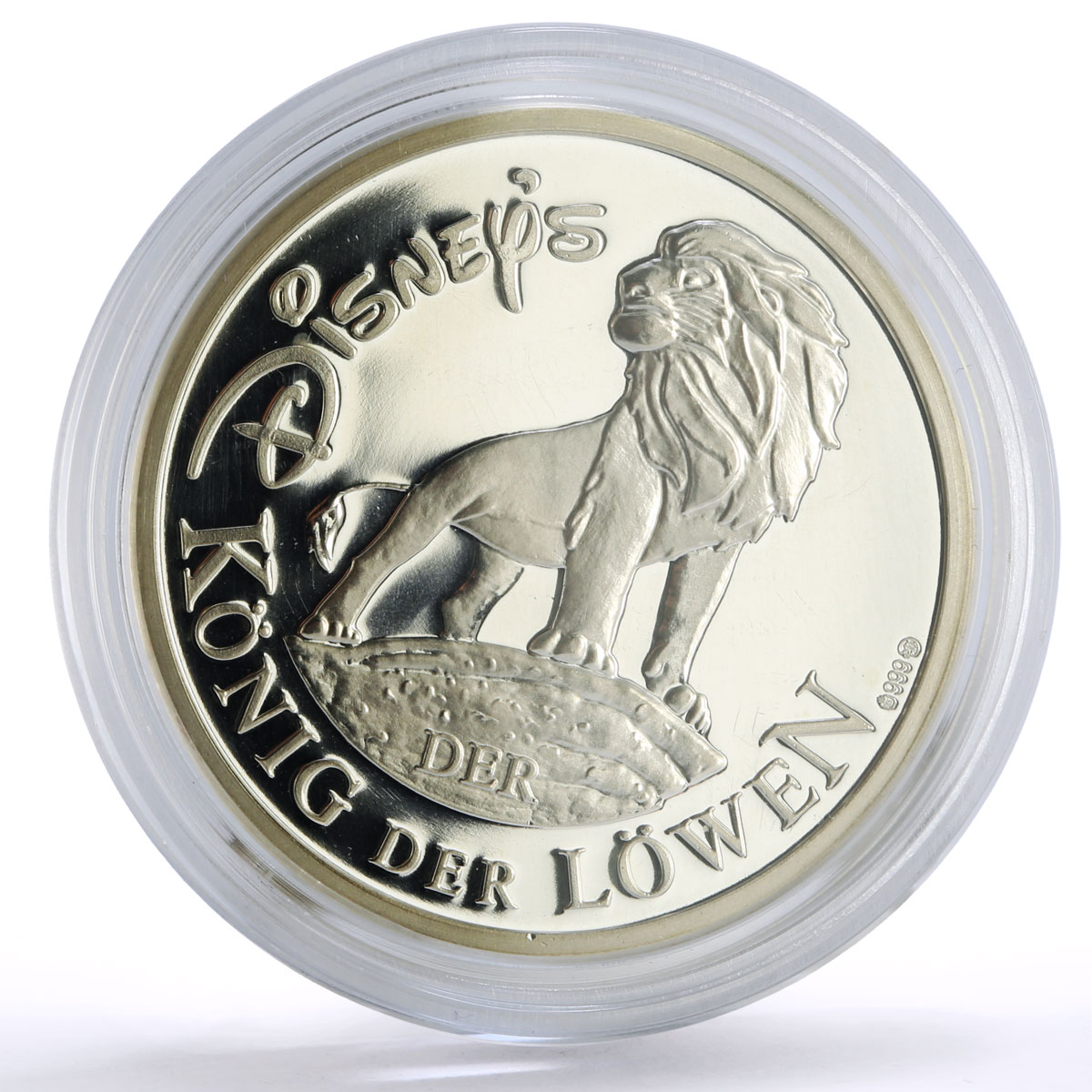 Germany Bayern Mint Disney Cartoons Lion King proof silver token medal coin 1995