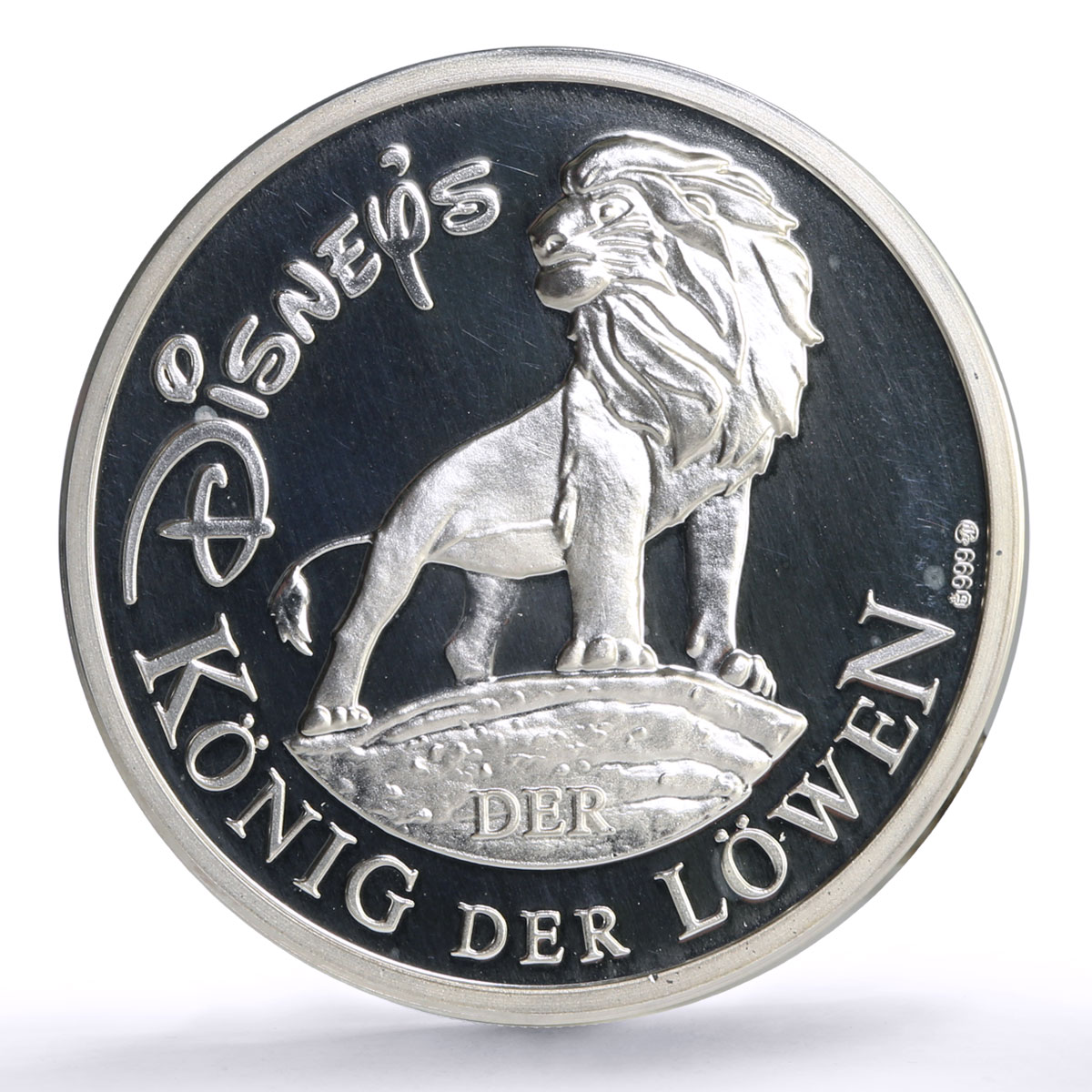 Germany Bayern Mint Disney Cartoons Lion King proof silver token medal coin 1995