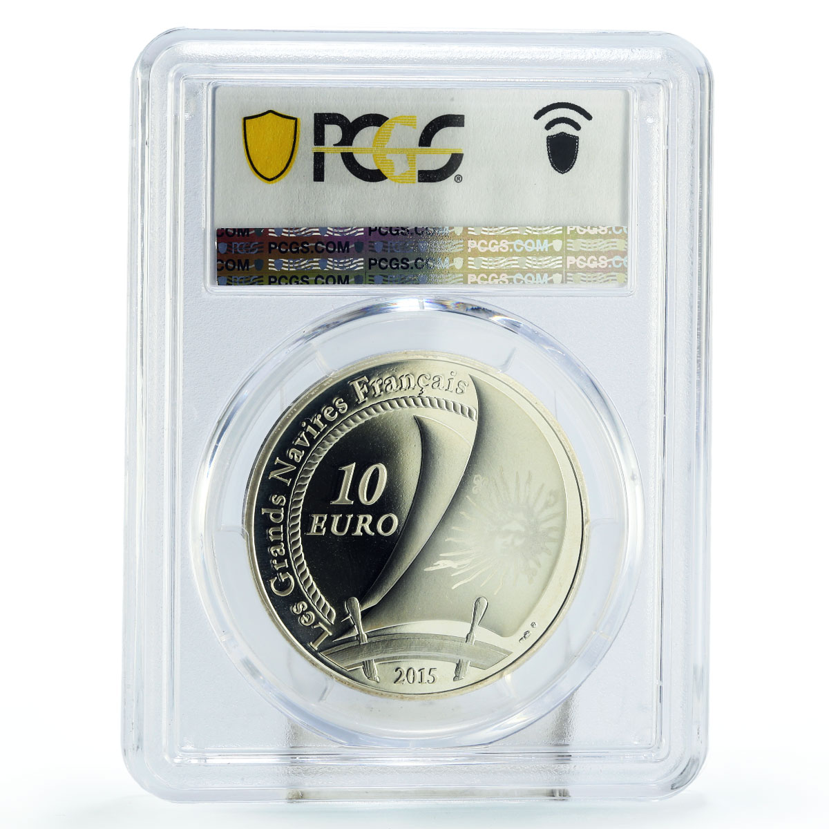 France 10 euro Seafaring Soleil Royal Ship Clipper PR69 PCGS silver coin 2015