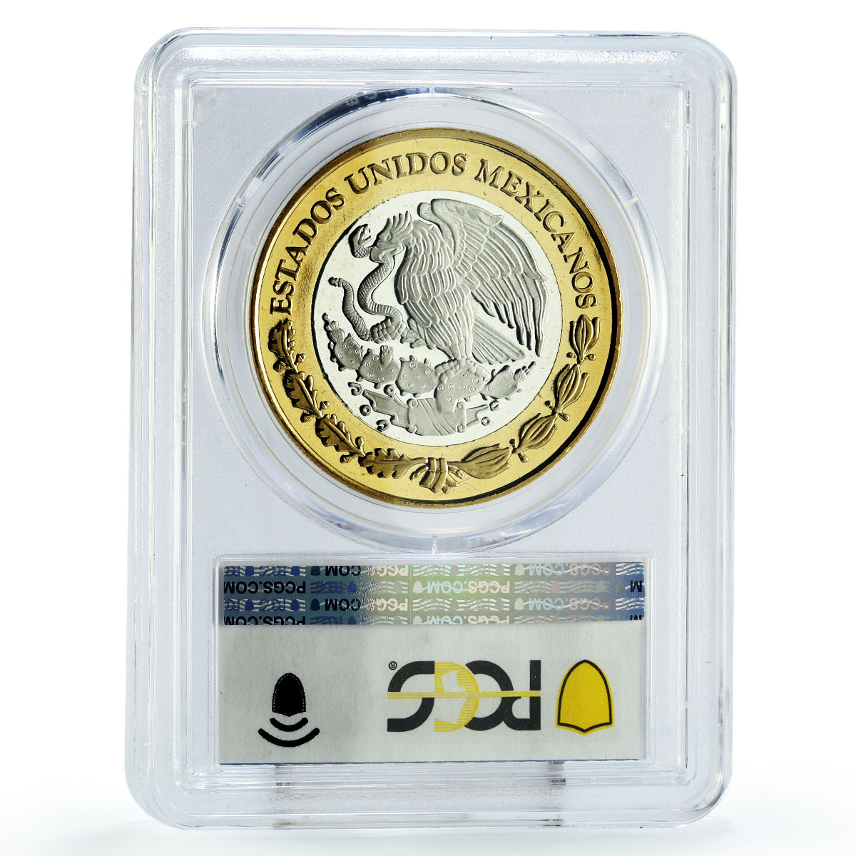 Mexico 100 pesos Numismatica Heritage 1824 8 Reales PL69 PCGS bimetal coin 2011