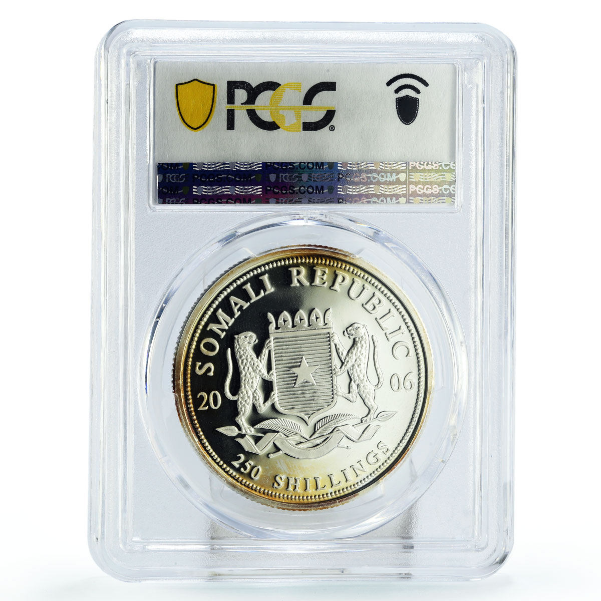 Somalia 250 shillings Chemist Alfred Nobel Science PR68 PCGS silver coin 2006