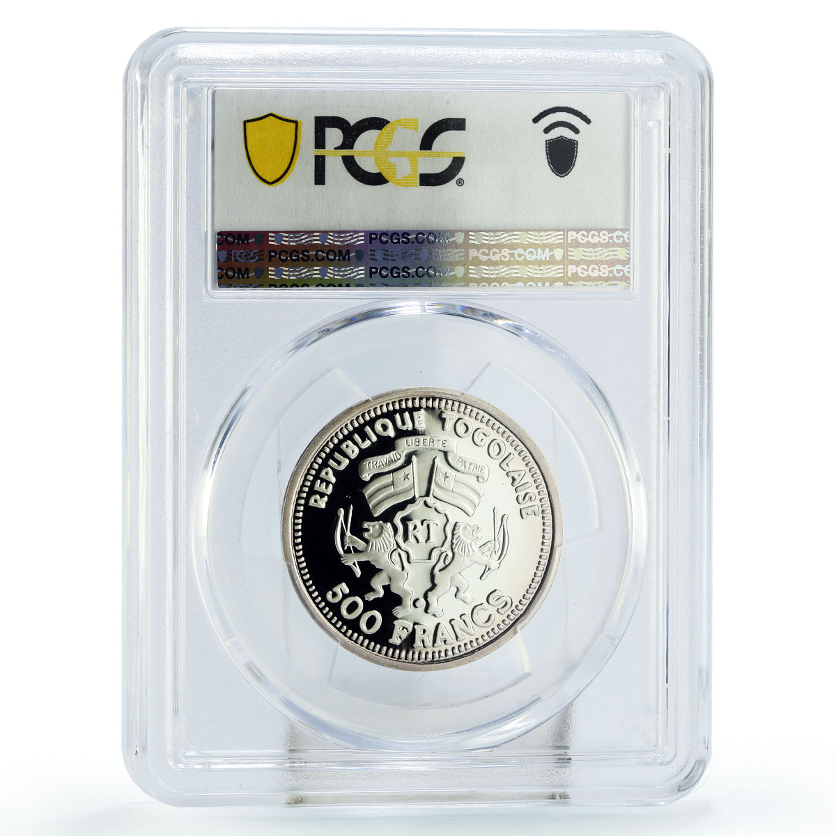 Togo 500 francs Moon Landing Apollo 11 Launch Space PR69 PCGS silver coin 1999