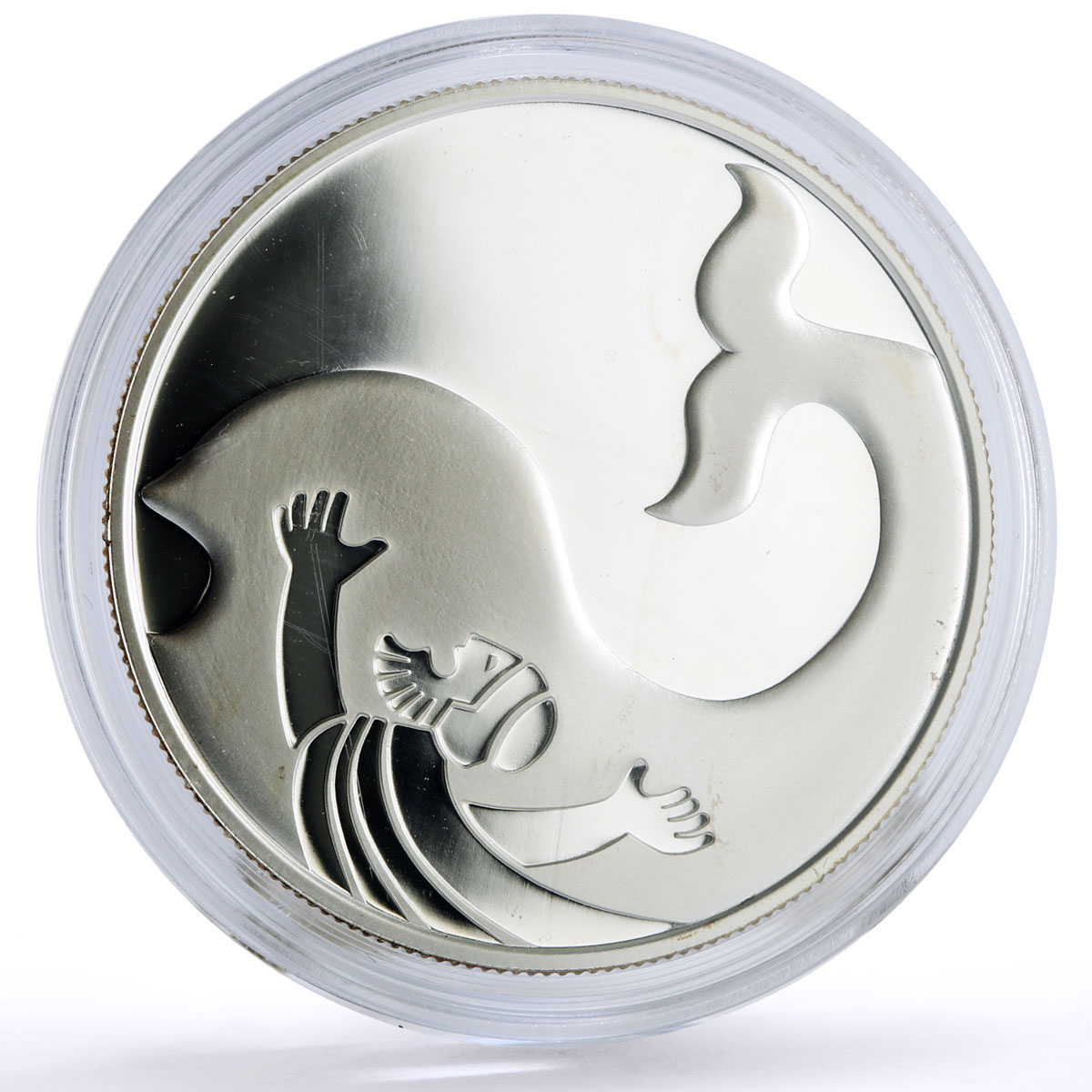 Israel 2 sheqalim Biblical Art Johan in the Whale proof silver coin 2010