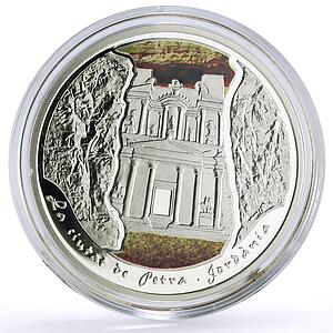 Andorra 10 diners World of Wonders Jordan Petra Treasury proof silver coin 2009