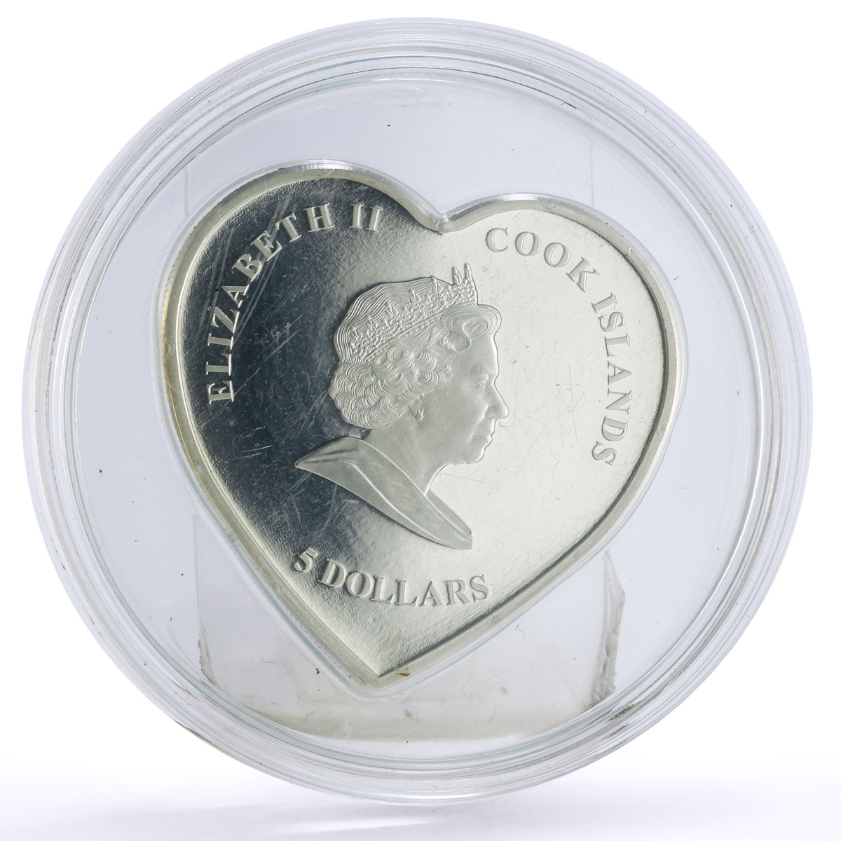 Cook Islands 5 $ Princess Diana Death England's Rose Politics silver coin 2007