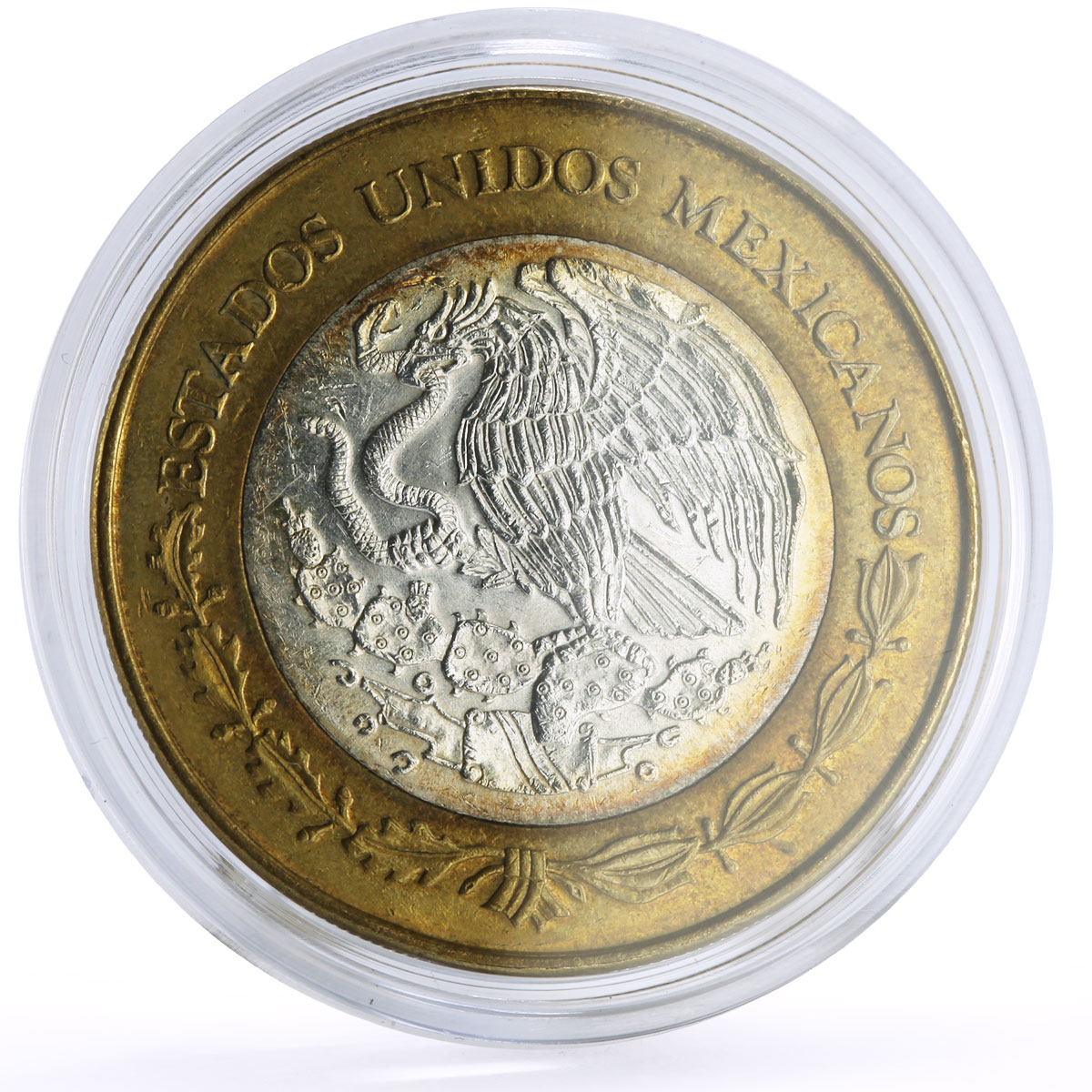 Mexico 100 pesos Michoacan State Monarch Butterflies Fauna bimetal coin 2006
