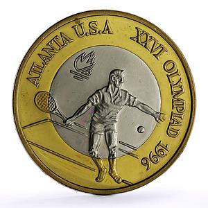 Romania Atlanta Olympic Games Tennis Piefort TRIAL PATTERN NiBrass coin 1996