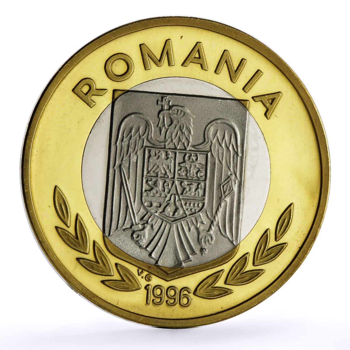 Romania Atlanta Olympic Games Tennis Piefort TRIAL PATTERN NiBrass coin 1996