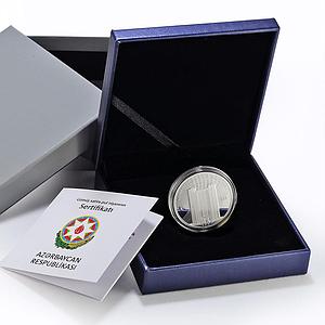 Azerbaijan 5 manat Baku Central Banking 100th Anniversary proof silver coin 2019