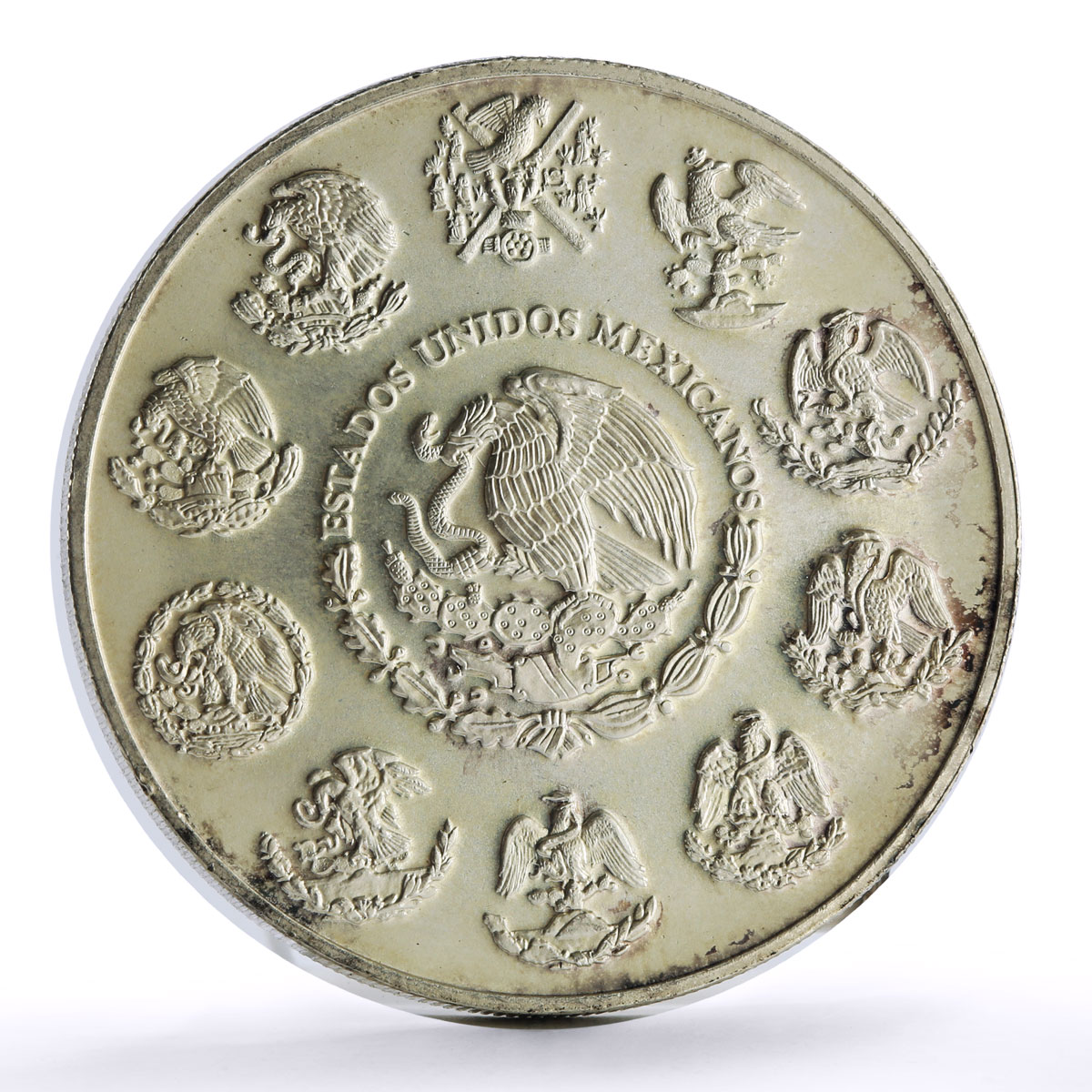 Mexico 2 onzas Libertad Angel of Independence silver coin 1998