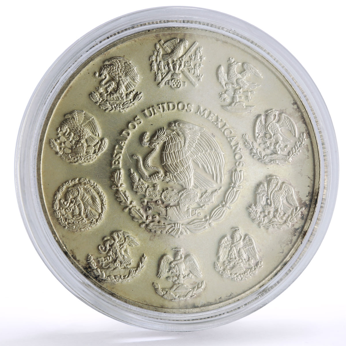 Mexico 2 onzas Libertad Angel of Independence silver coin 1998