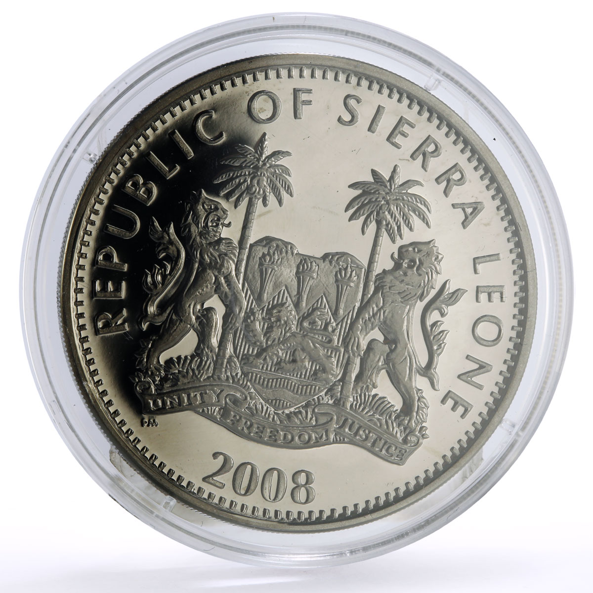 Sierra Leone set of 4 coins Wildlife Nocturnal Animals Fauna silver coins 2008