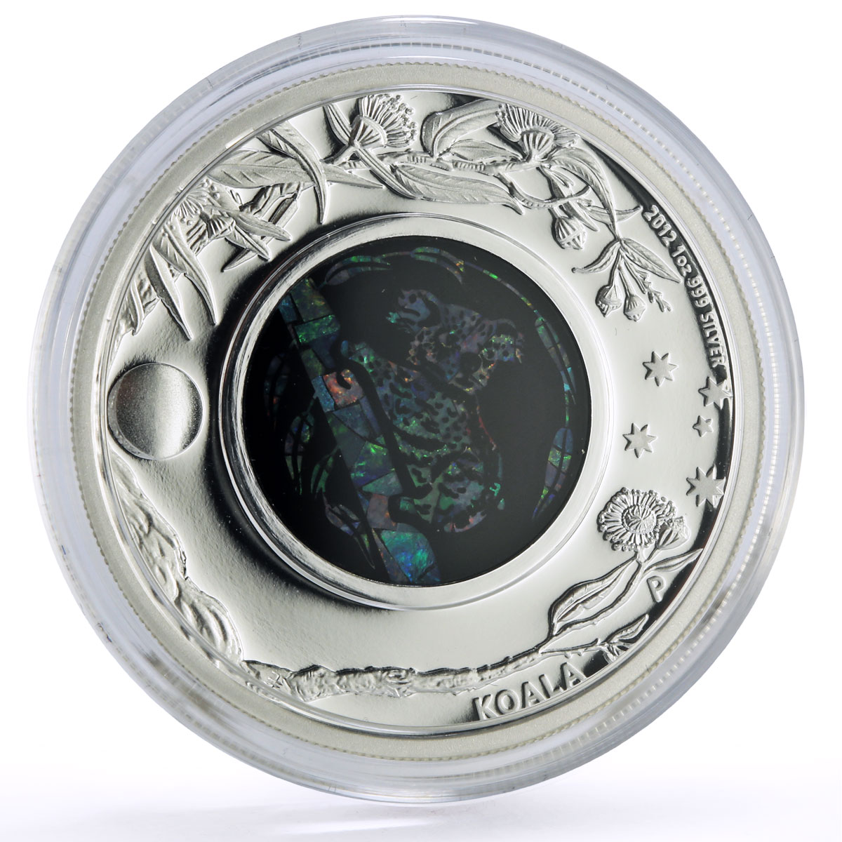 Australia 1 dollar Treasures Australian Opal Koala Fauna proof silver coin 2012