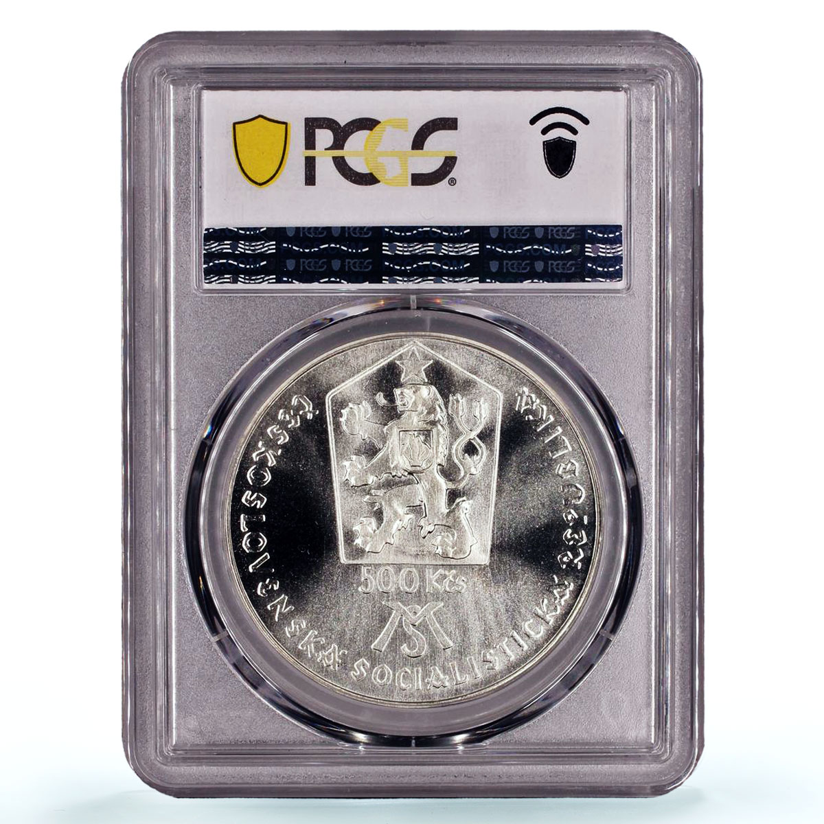 Czechoslovakia 500 korun Matica Slovenska Society MS67 PCGS silver coin 1988