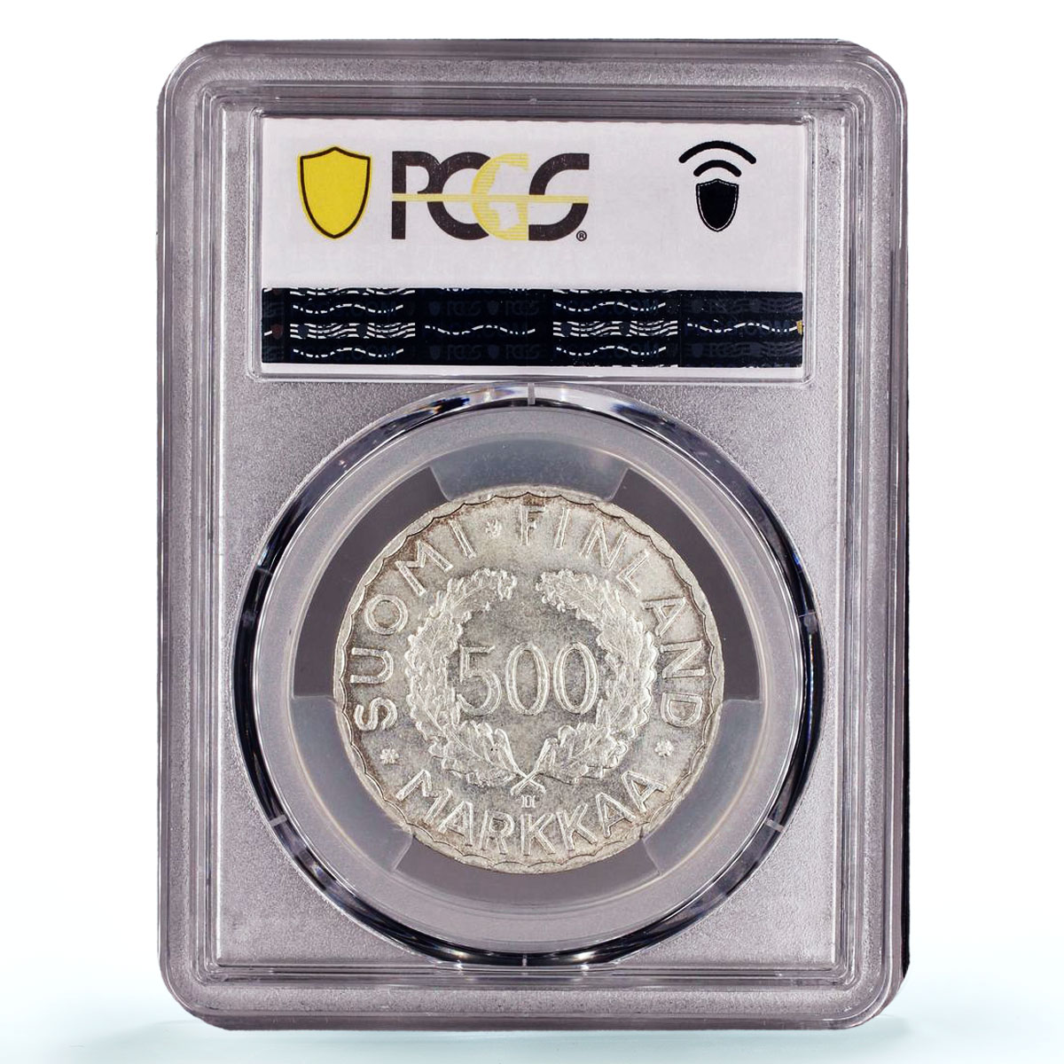 Finland 500 markaa Helsinki Winter Olympic Games KM-35 MS64 PCGS Ag coin 1951