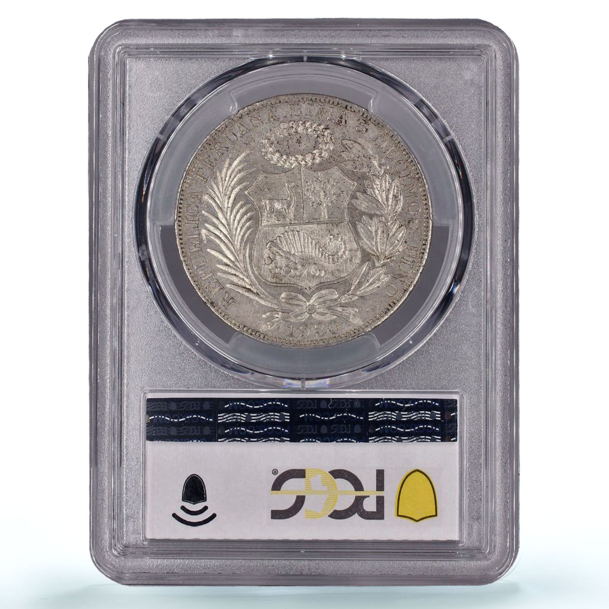 Peru 1 sol Regular Coinage Liberty Libertad KM-218.2 MS62 PCGS silver coin 1930