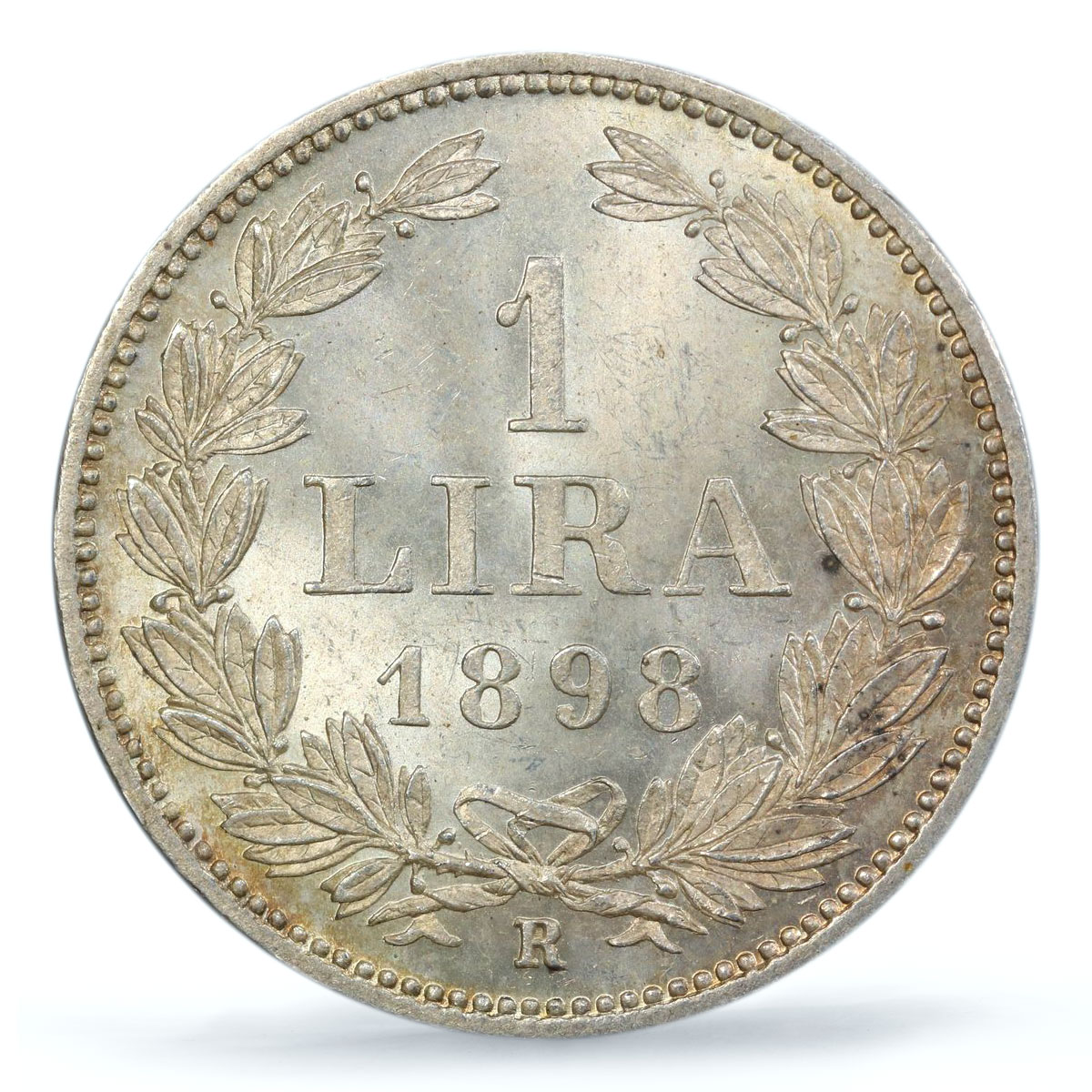 San Marino 1 lira Republic Coinage KM-4 MS65 PCGS silver coin 1898 R