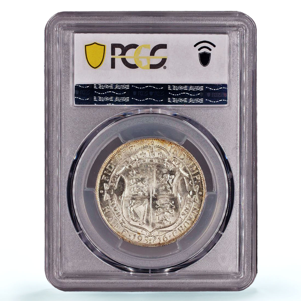 Great Britain 1/2 crown George V Coinage KM-818.1 AU58 PCGS silver coin 1916