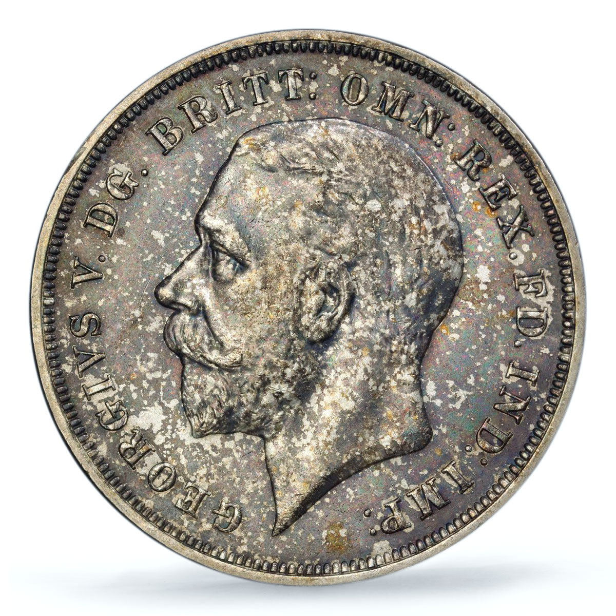 Great Britain 1 crown George V Saint George KM-842 MS63 PCGS silver coin 1935
