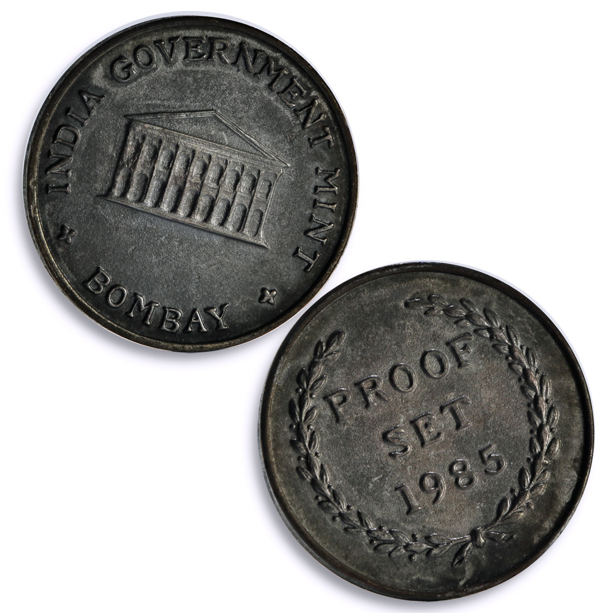 India set of 4 Indira Gandhi Death Anniversary Politics proof silver coins 1985
