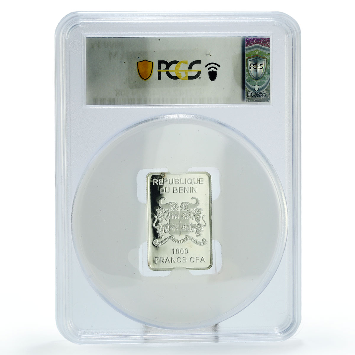 Benin 1000 francs German Knight Equestrian Horseman PR67 PCGS silver coin 2014