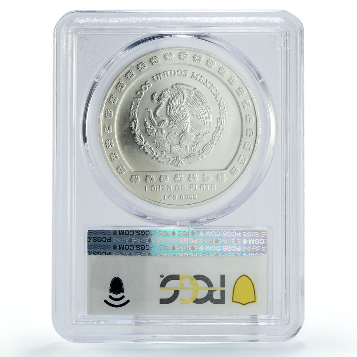 Mexico 5 pesos Precolombina Huchucteotl Huehueteotl MS66 PCGS silver coin 1993