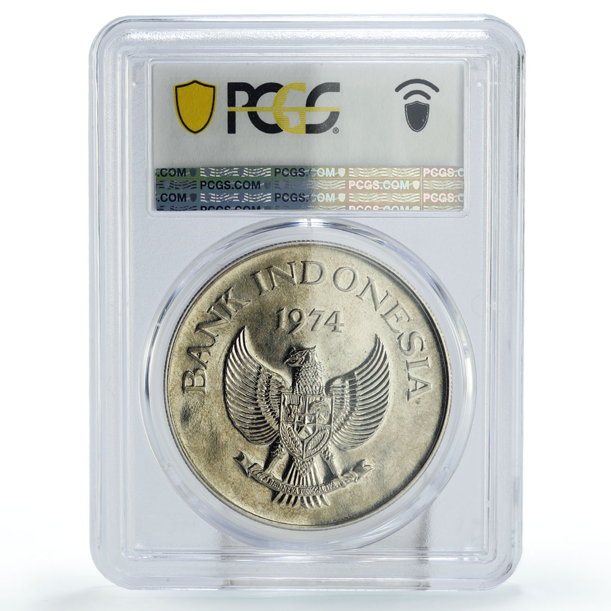 Indonesia 5000 rupiah Conservation Orangutan Monkey Fauna MS66 PCGS Ag coin 1974