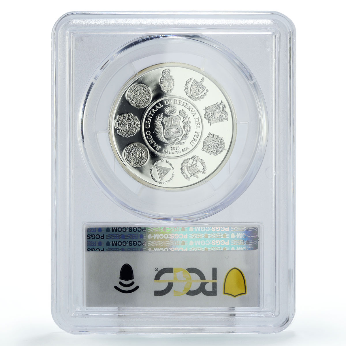 Peru 1 sol Ibero-American Cultural Roots Inca City PR69 PCGS silver coin 2015