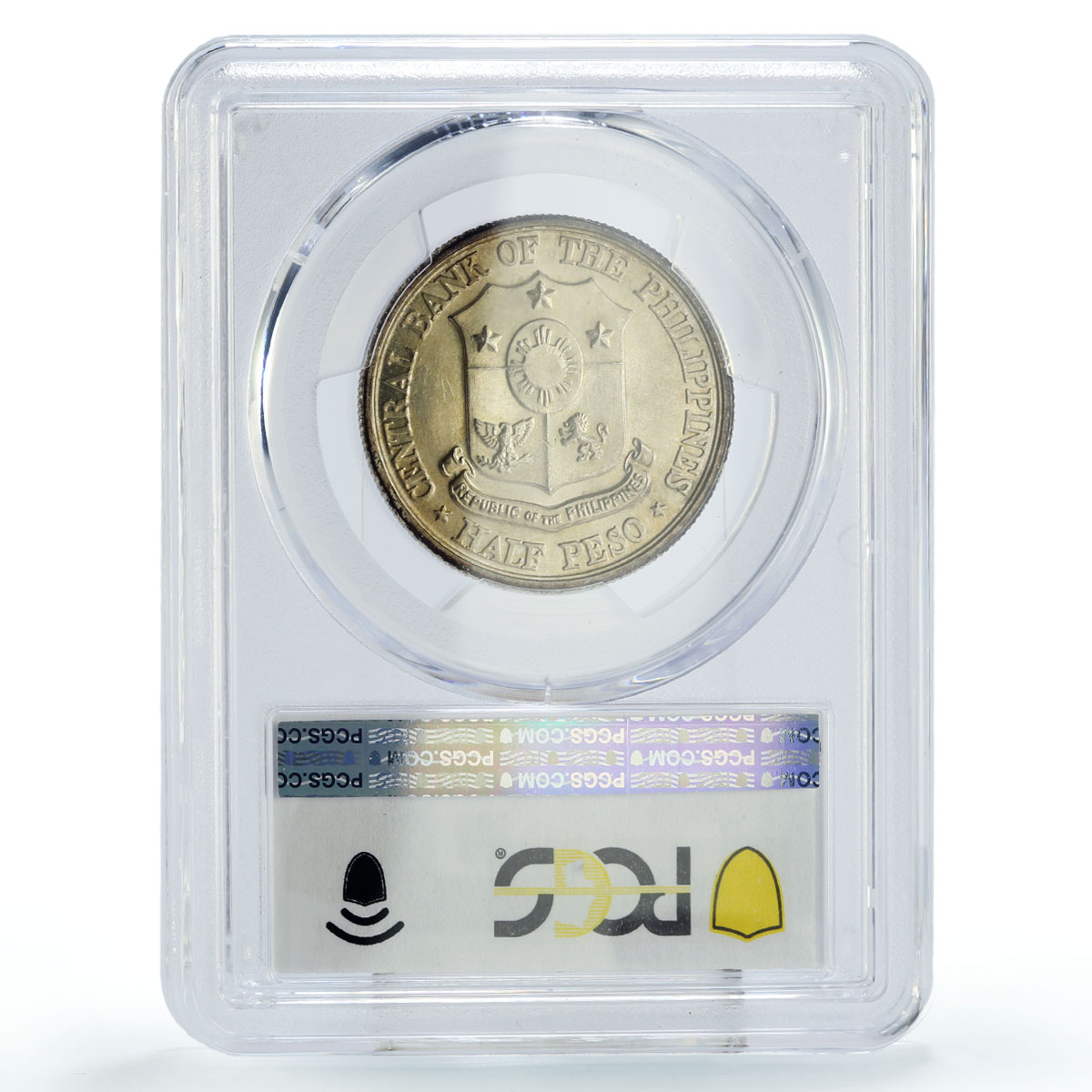 Philippines 1/2 peso Half Peso Jose Rizal Politics MS64 PCGS silver coin 1961
