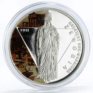 Togo 500 francs Greatest She - Warriors series Zenobia proof silver coin 2011