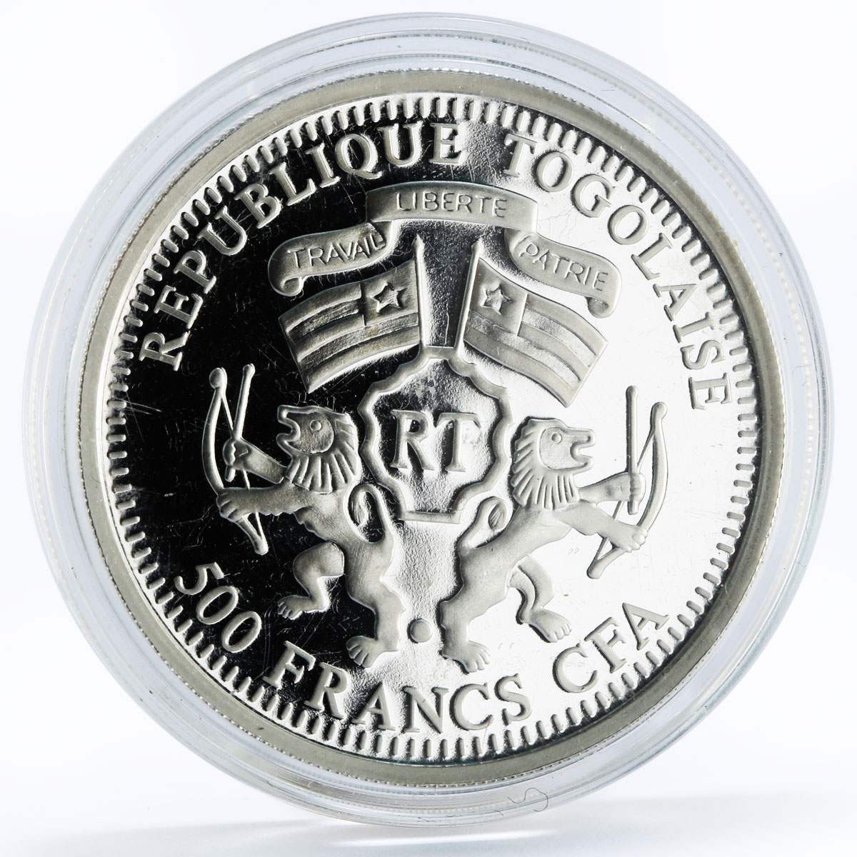 Togo 500 francs Greatest She - Warriors series Zenobia proof silver coin 2011